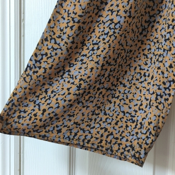 Greylin Anthropologie Galena Surplice Short Sleeve Wide Leg Jumpsuit Honey XS - Picture 11 of 16